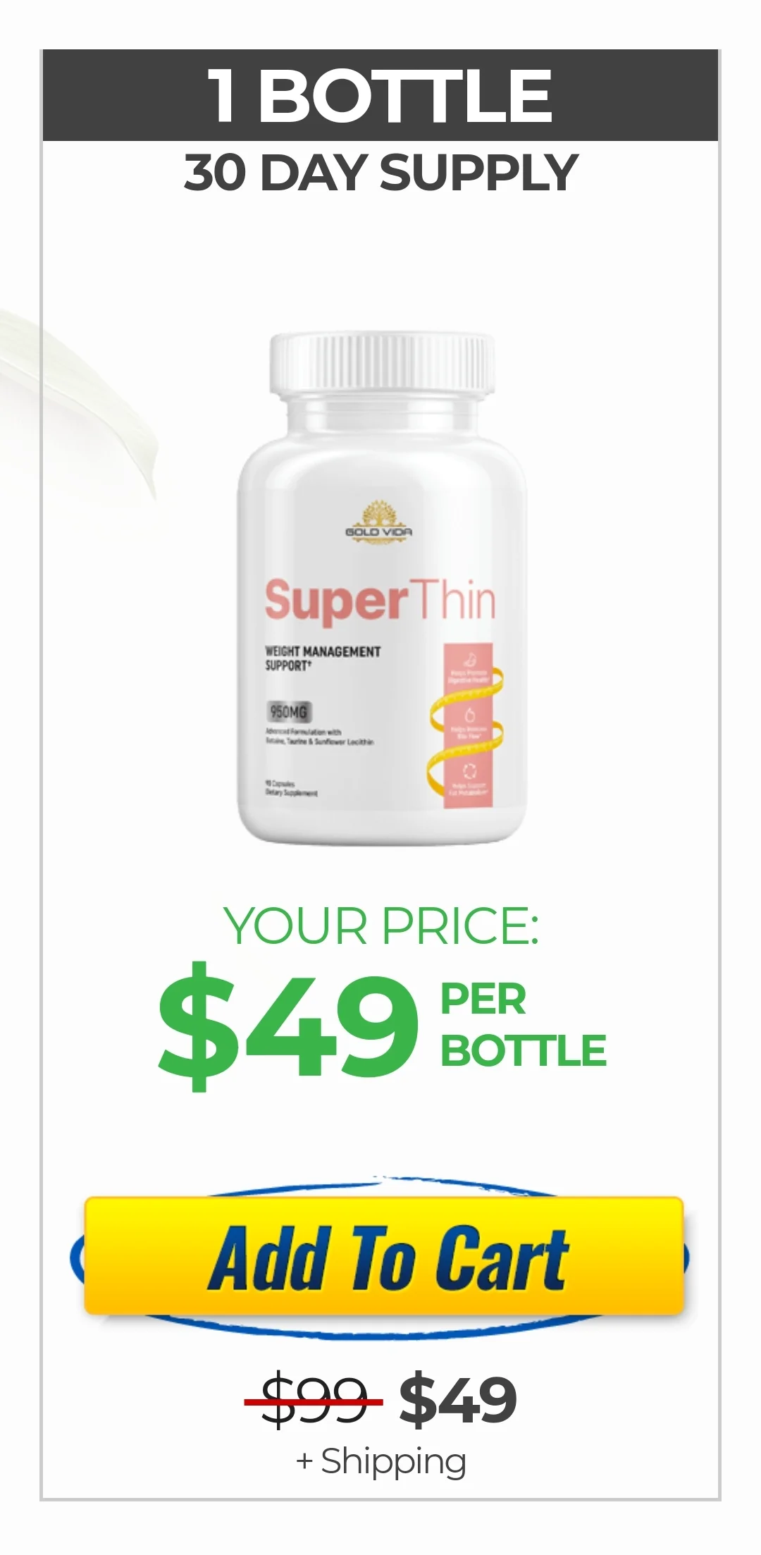 SuperThin™ 1 bottle pricing